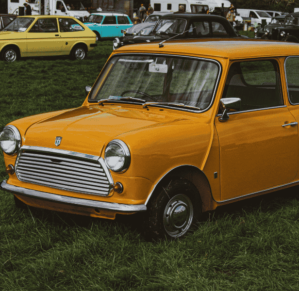 Front of Leyland Mini vehicle.