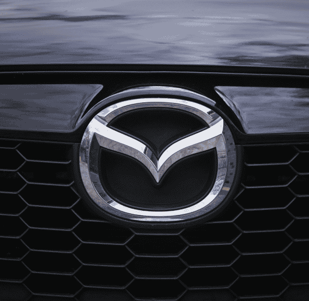 Front of Mazda vehicle.
