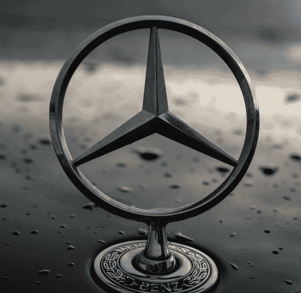Front of Mercedes-Benz vehicle.