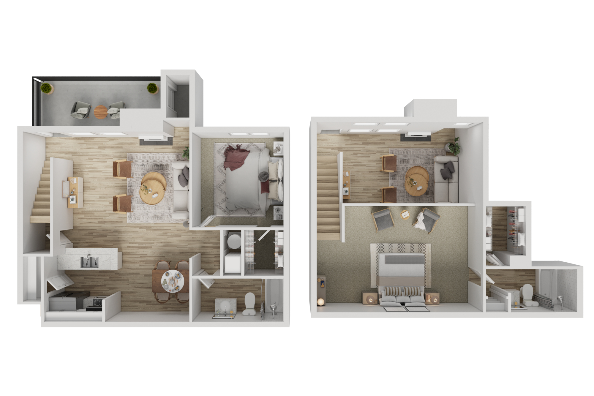 2BD, 2BTH B3 Floor plan layout