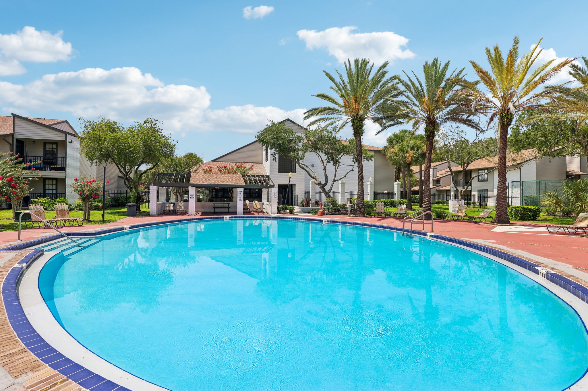 Sparkling swimming pool