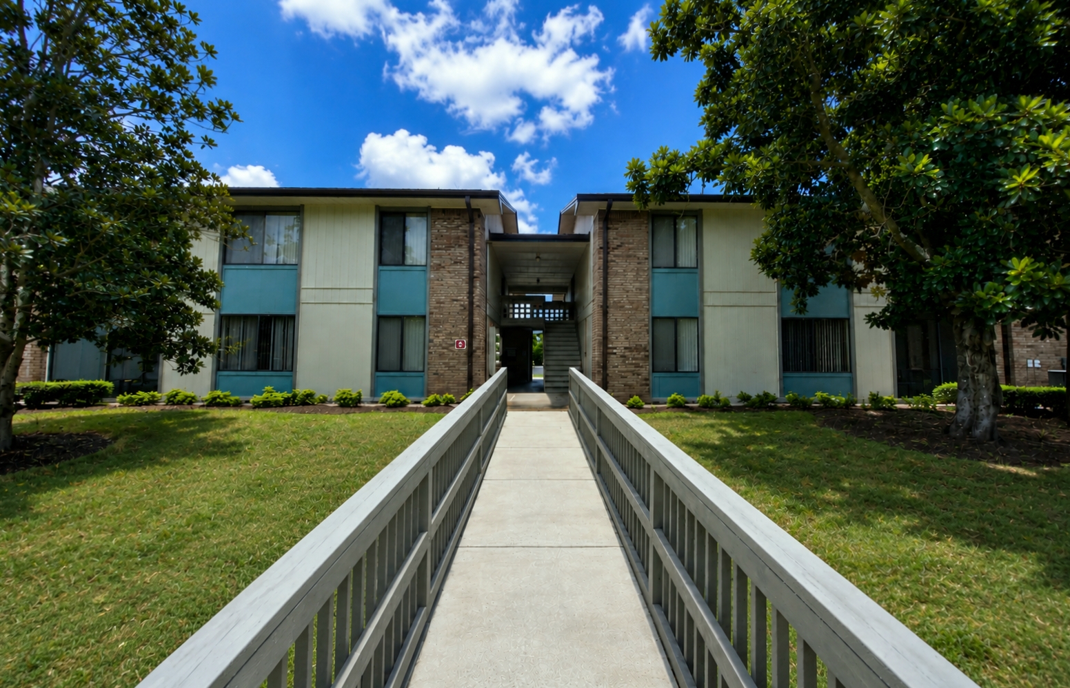 Walkway to building