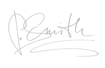 Signature manuscrite stylisée en gris clair sur fond transparent.