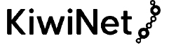 KiwiNet Logo - Black & White Version