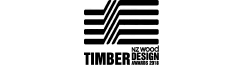 Timber NZ Wood Design Awards 2018 Logo Lockup - Black & White