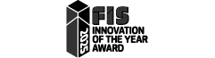 FIS Innovation of the Year Award w 2025 Logo Lockup - Black & White Version