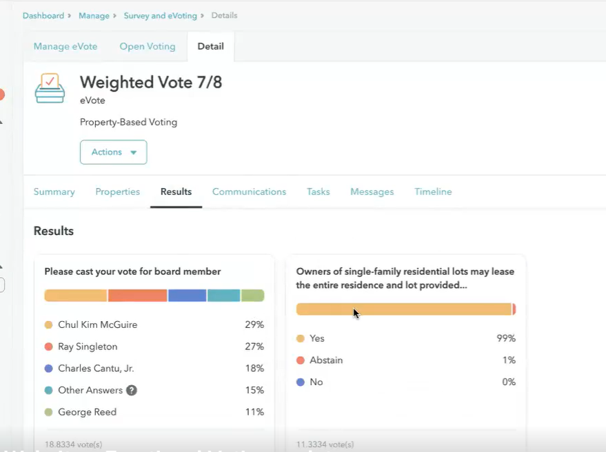 hoa eVoting Feature by ManageCasa