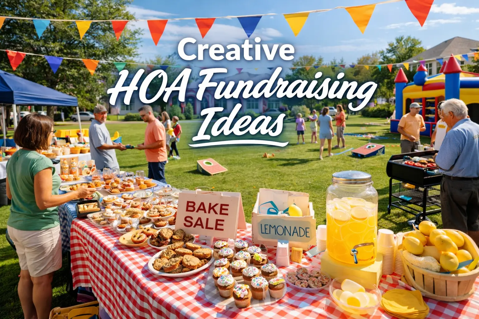 Person holding out hands comparing ManageCasa and Buildium logos, illustrating a property management software comparison.