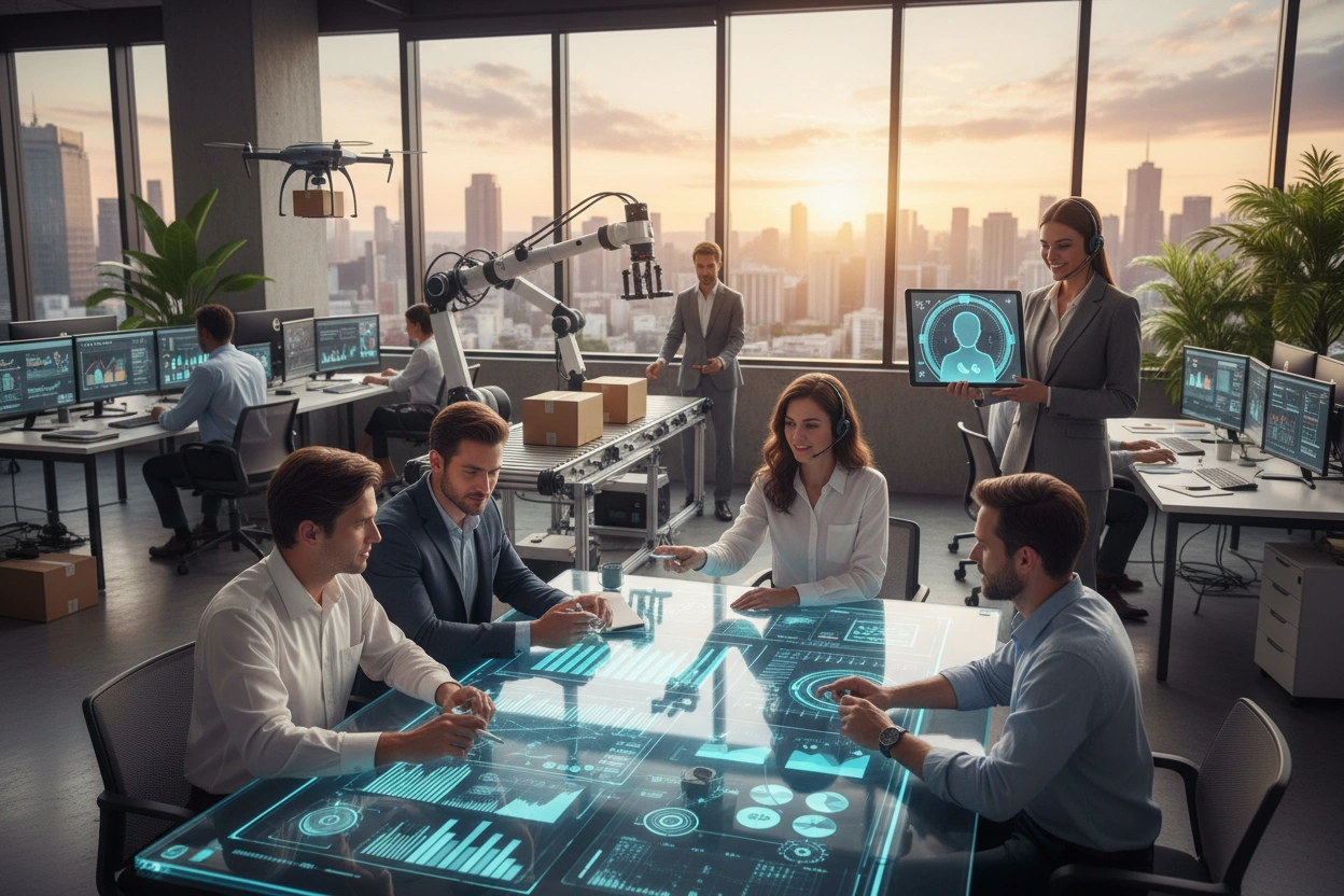 Professional image illustrating AI Implementation Strategies