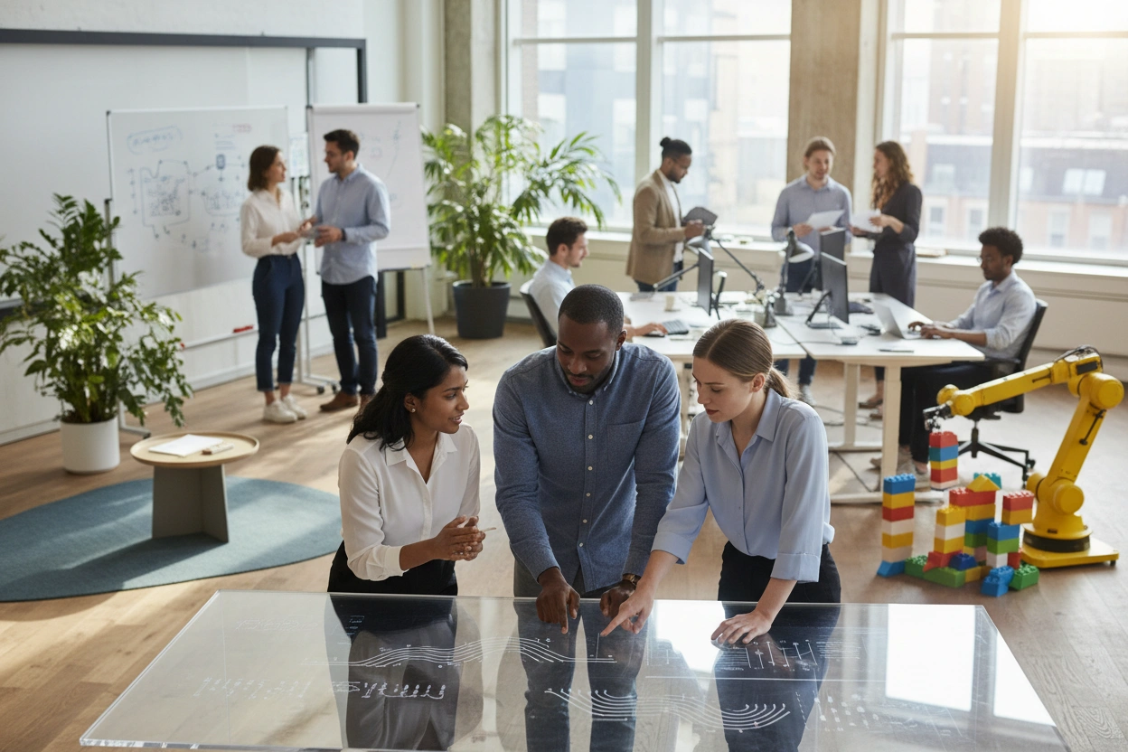 Professional image illustrating Common Misconceptions About AI Business Applications