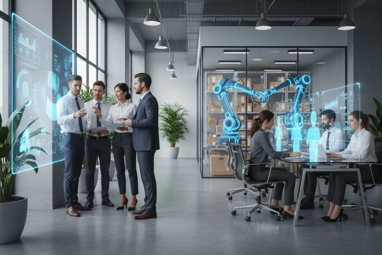 Professional image illustrating Comparing AI Business Applications and Legacy Solutions