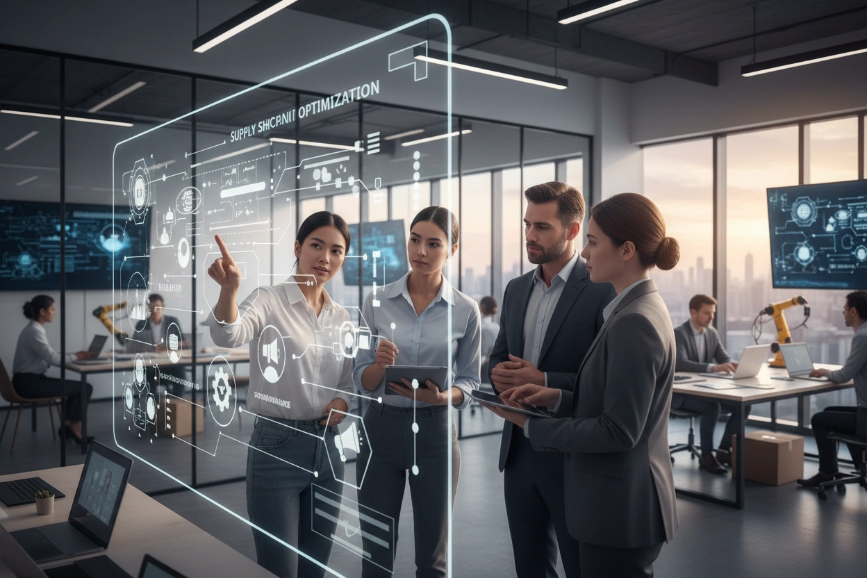 Professional image illustrating AI Implementation Strategies