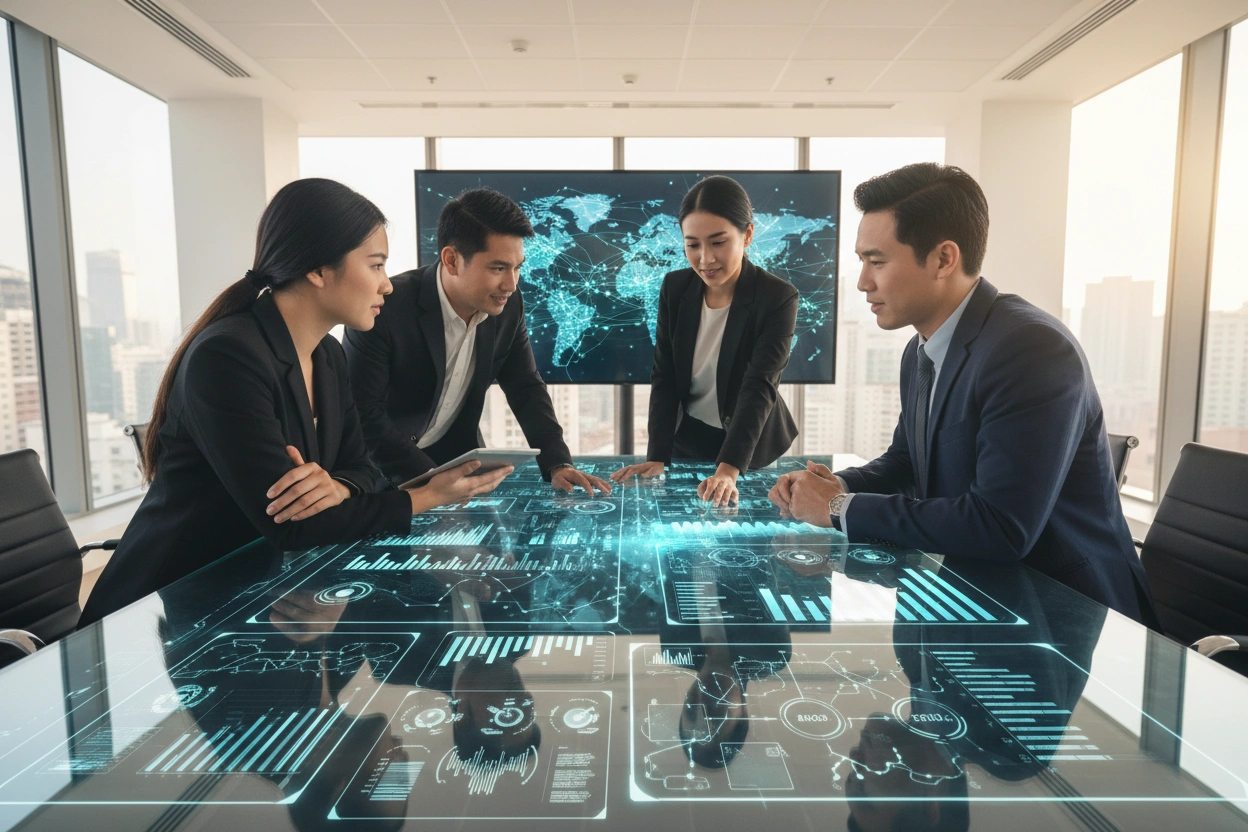 Professional image illustrating Understanding AI Business Applications