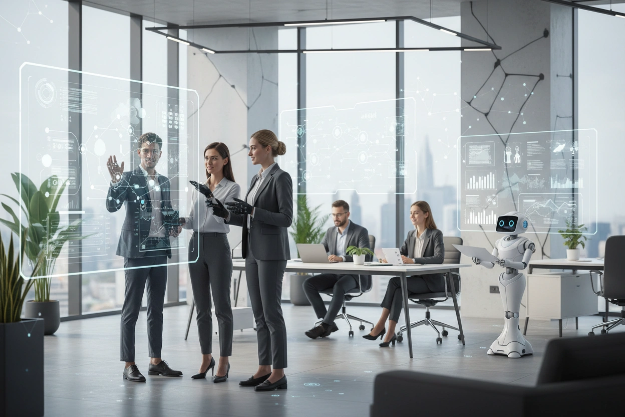 Professional image illustrating AI Implementation Strategies