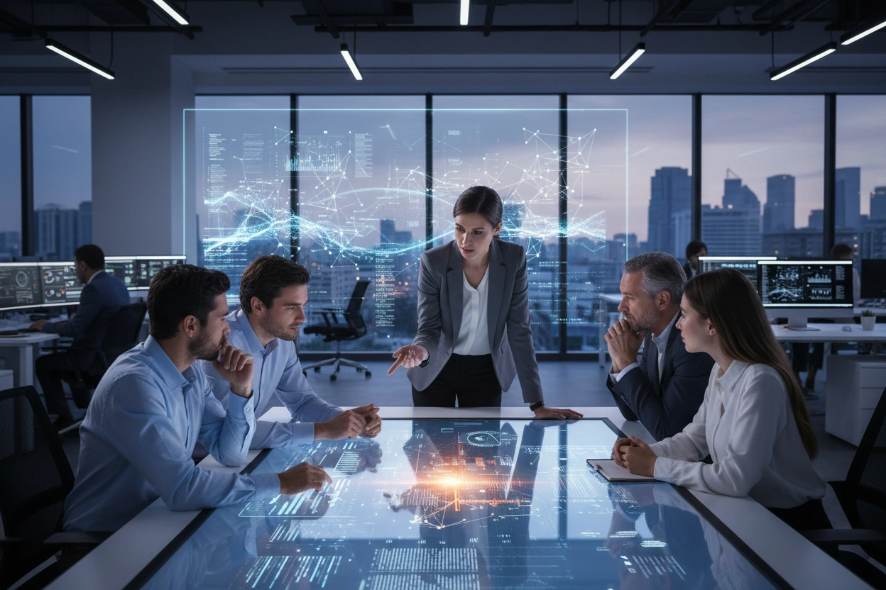Professional image illustrating Understanding AI Business Applications