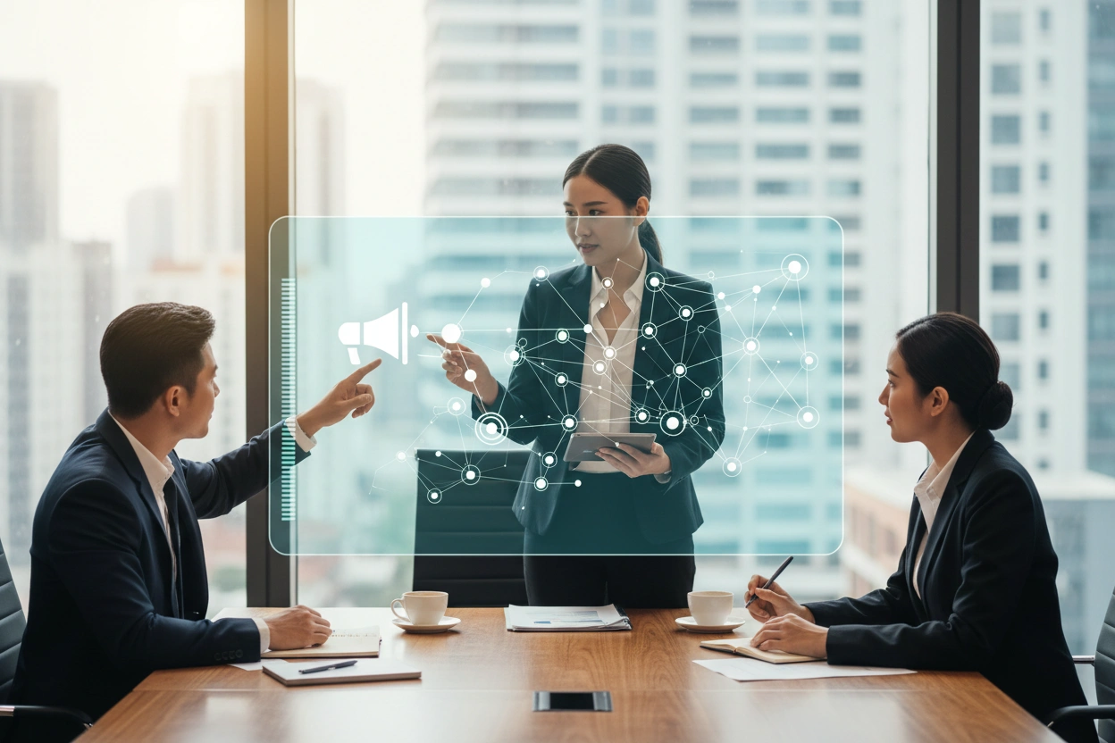 Professional image illustrating Lead Generation Tactics for B2B Marketing