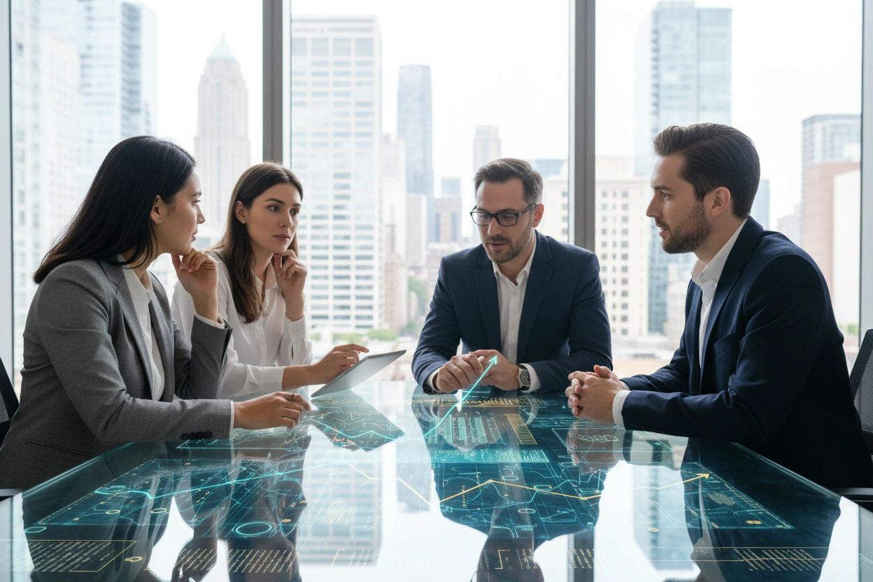 Professional image illustrating Machine Learning in Business