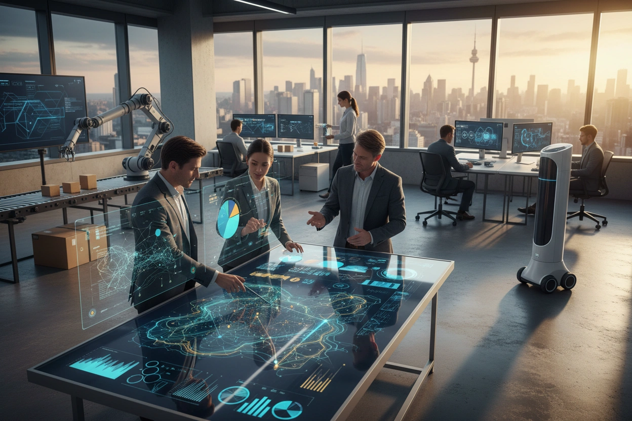 Professional image illustrating Understanding AI Business Applications