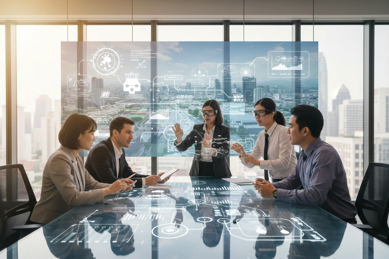 Professional image illustrating AI Implementation Strategies