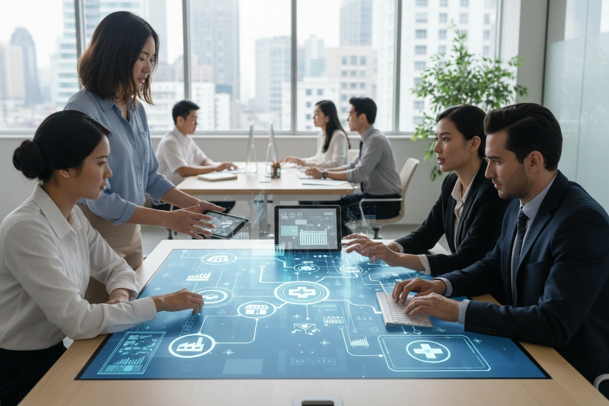 Professional image illustrating Understanding AI Business Applications