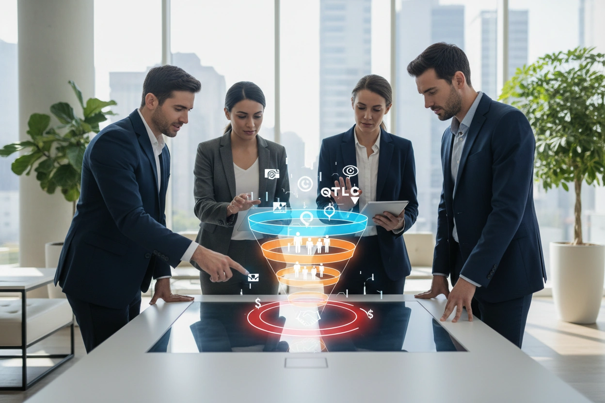 Professional image illustrating Understanding the Sales Funnel