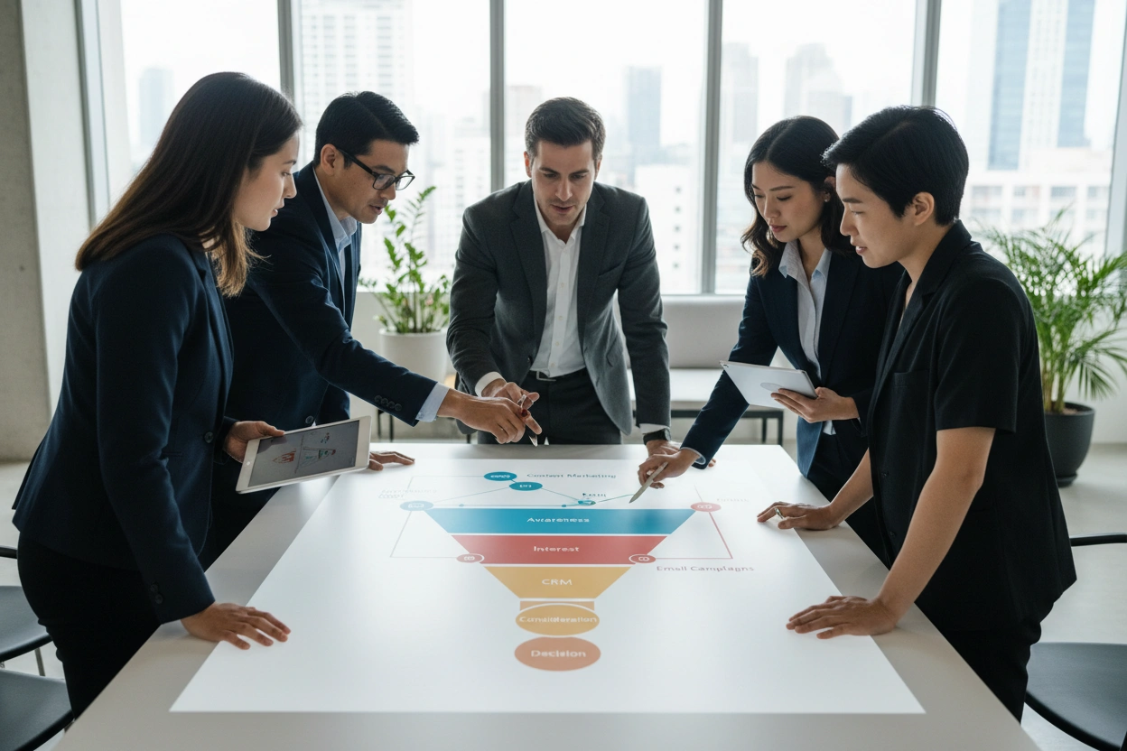 Professional image illustrating Digital Marketing Techniques for Funnel Optimization