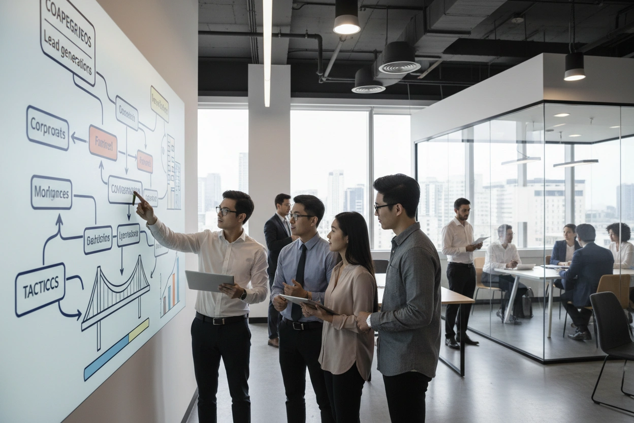 Professional image illustrating Exploring Lead Generation Tactics