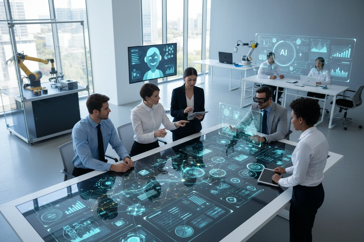 Professional image illustrating Understanding AI Business Applications