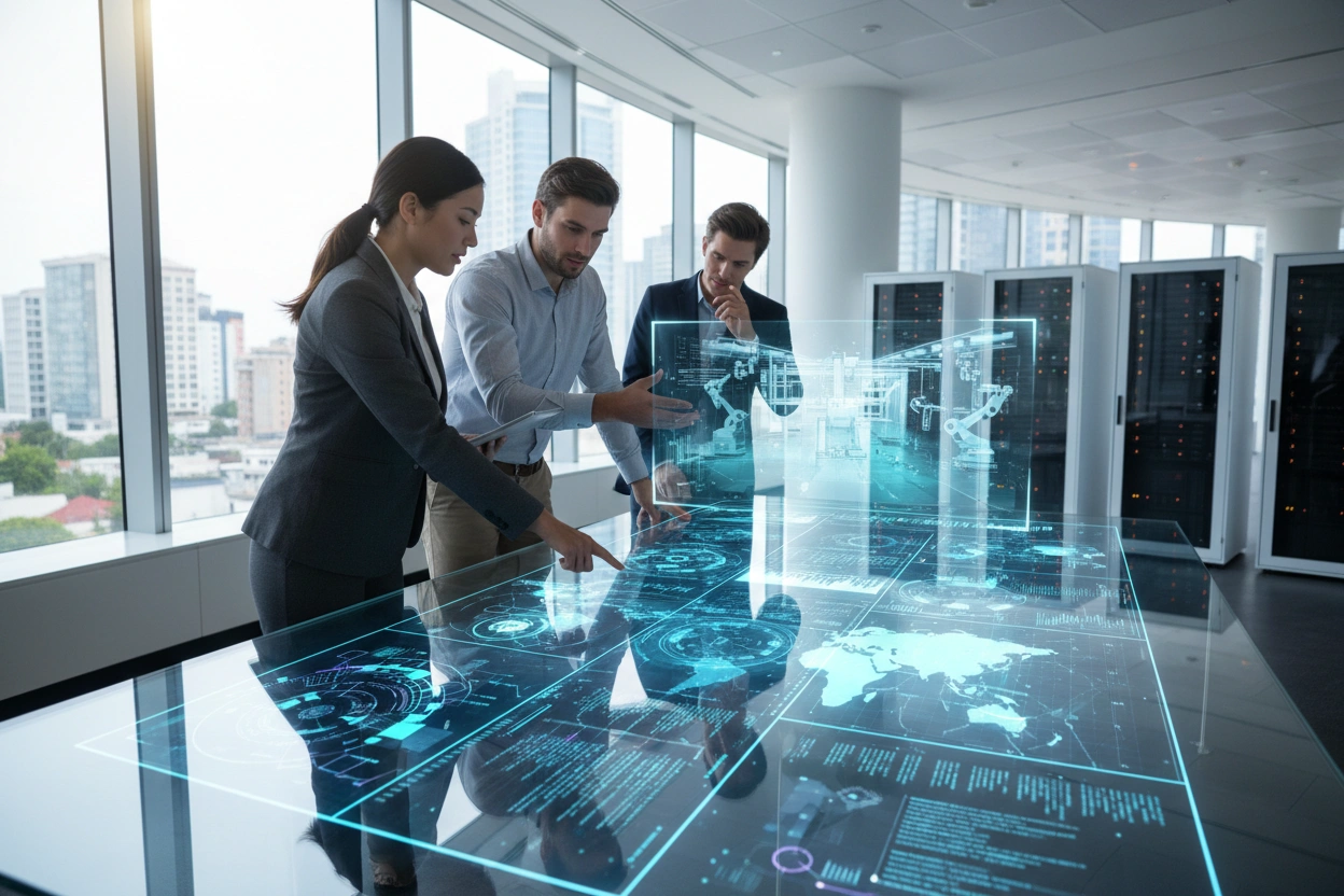 Professional image illustrating AI Implementation Strategies