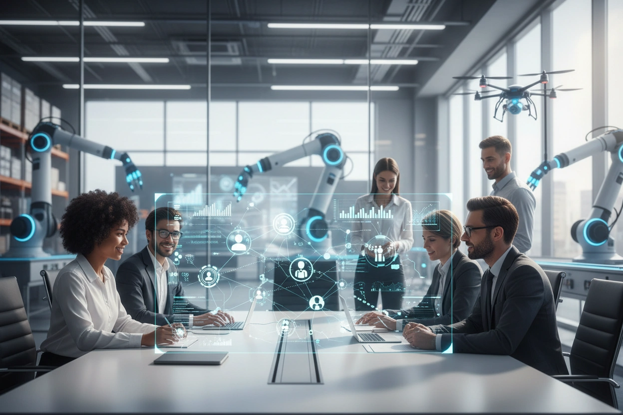 Professional image illustrating AI Implementation Strategies