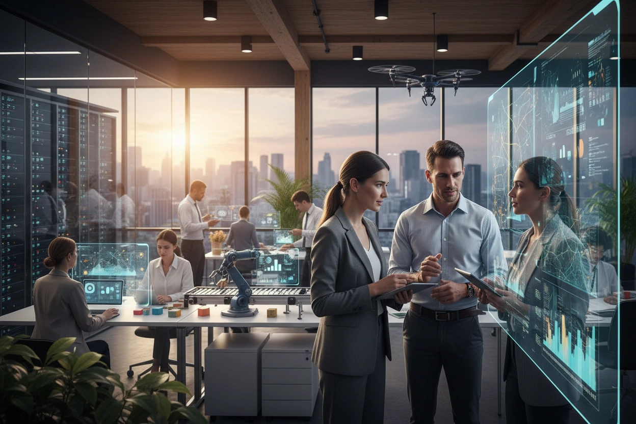 Professional image illustrating Understanding AI Business Applications