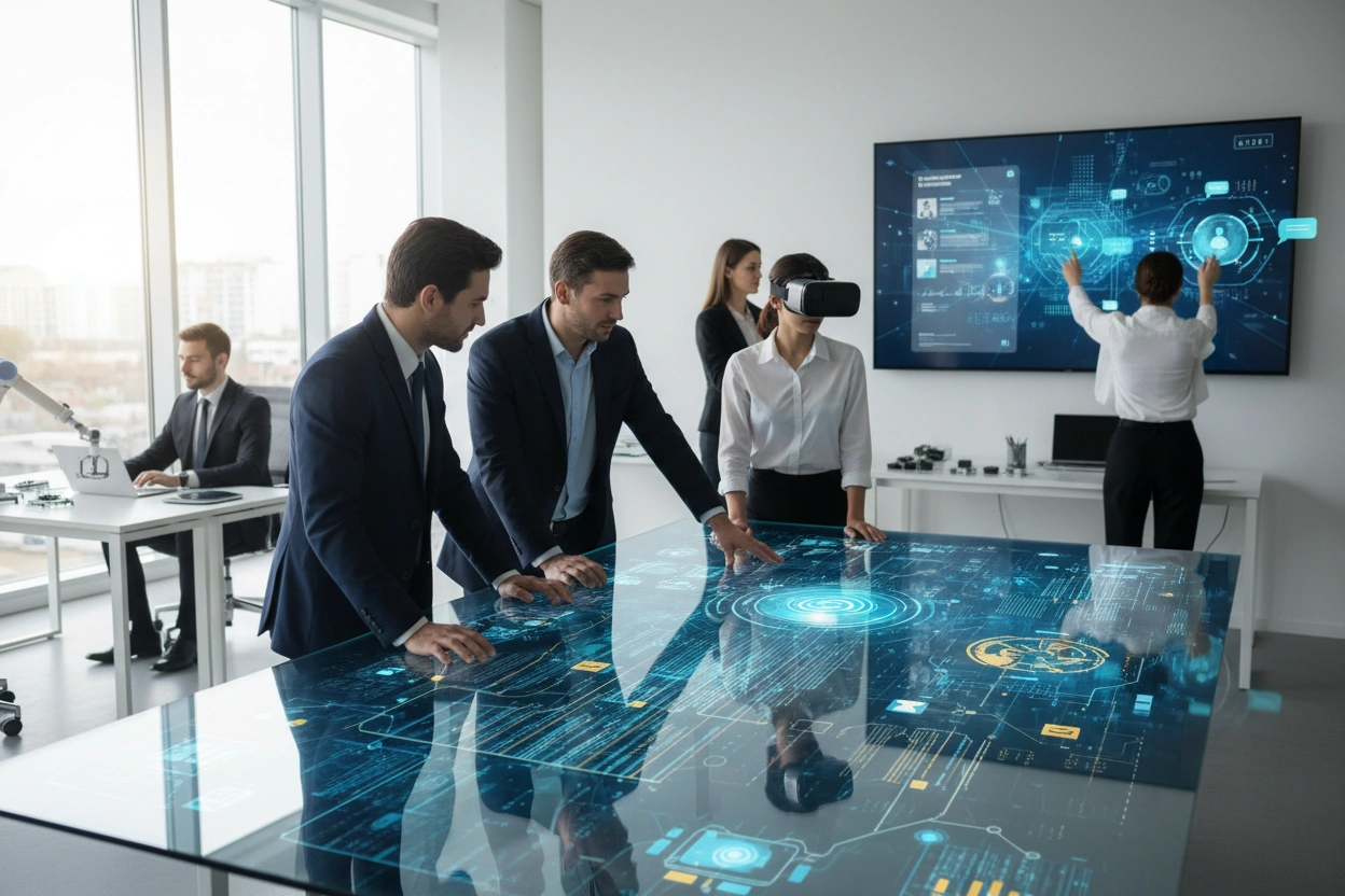 Professional image illustrating AI Implementation Strategies