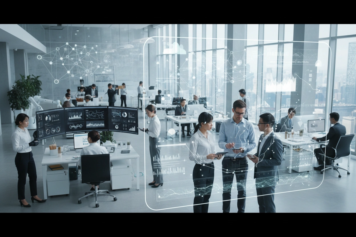 Professional image illustrating Understanding AI Business Applications