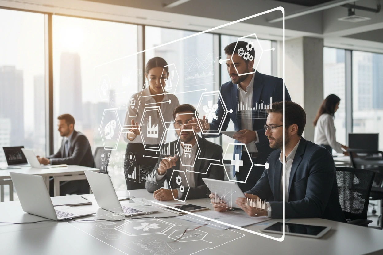Professional image illustrating Understanding AI Business Applications