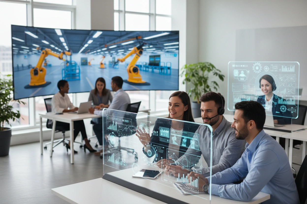 Professional image illustrating Popular AI Business Applications