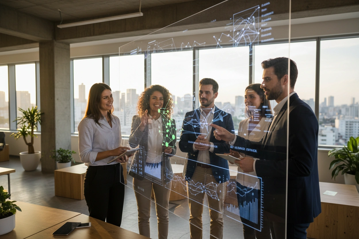 Professional image illustrating Machine Learning in Business
