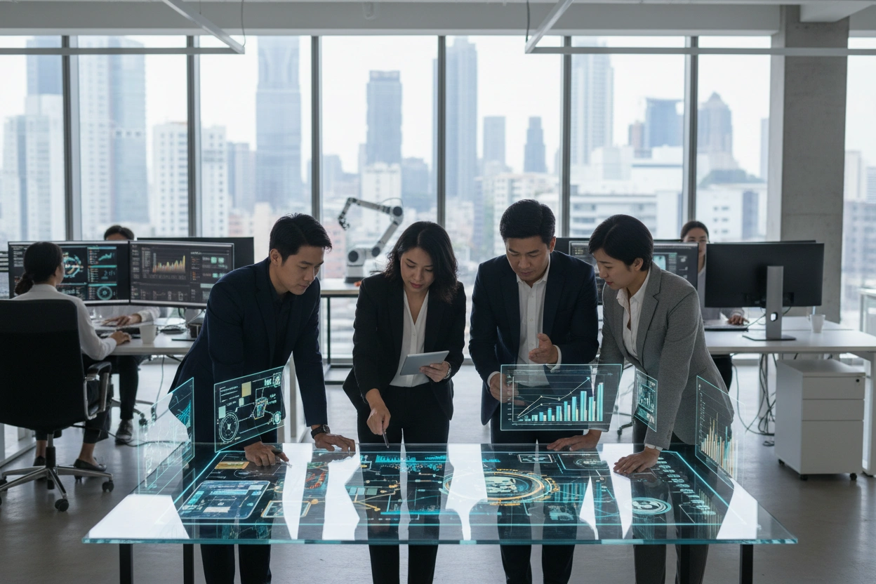 Professional image illustrating Understanding AI Business Applications