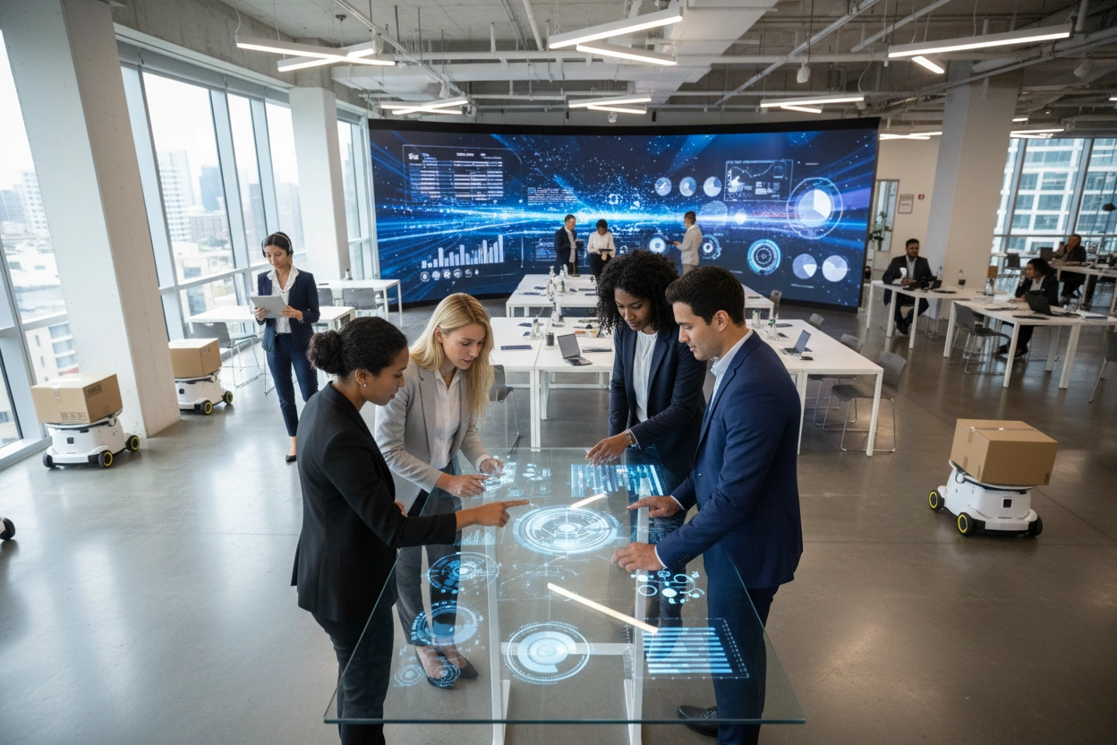 Professional image illustrating AI Implementation Strategies
