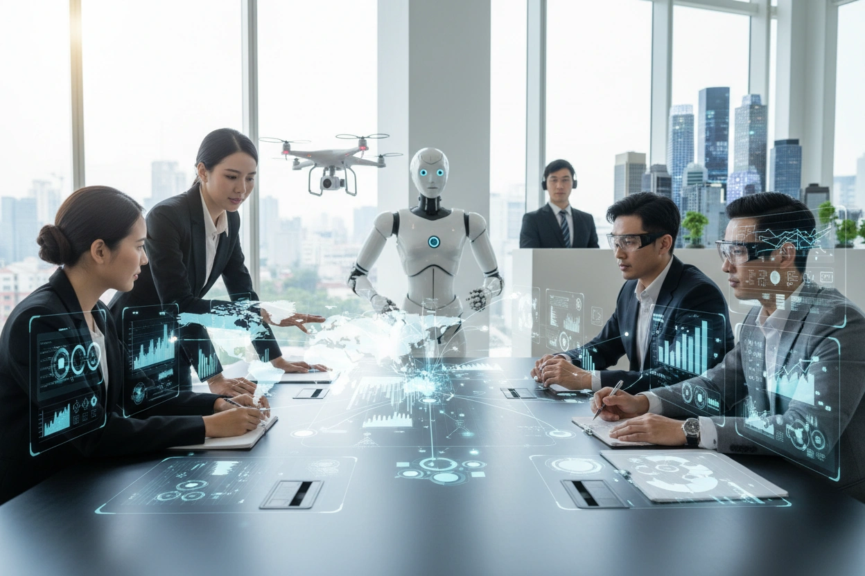Professional image illustrating Understanding AI Business Applications