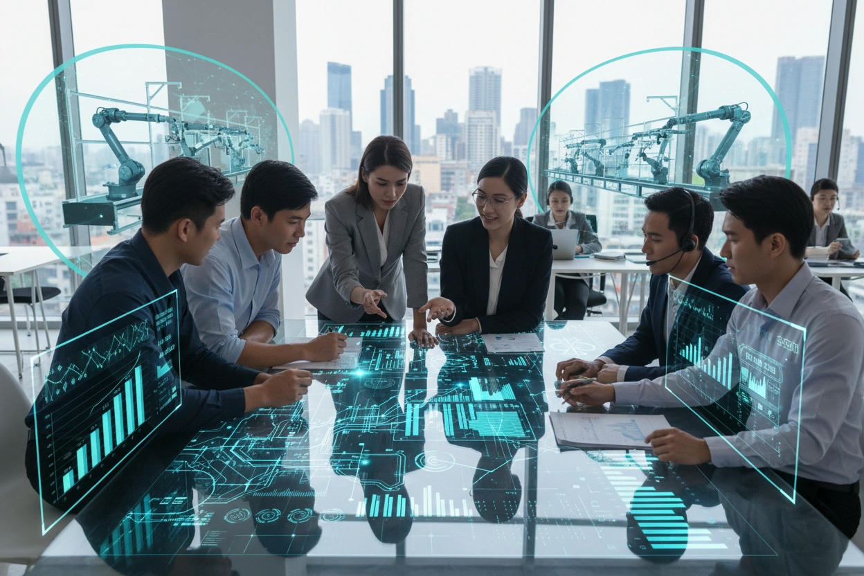 Professional image illustrating Understanding AI Business Applications