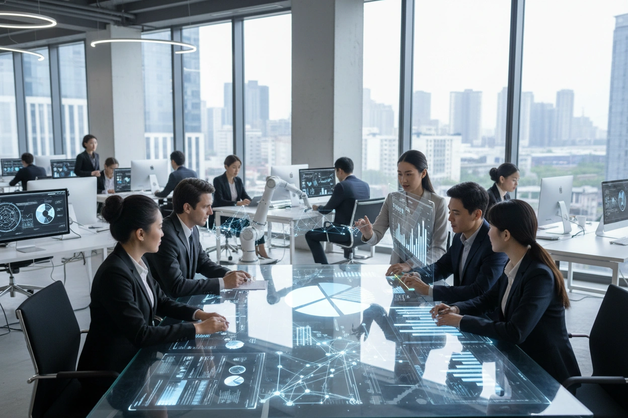 Professional image illustrating Top AI Tools for Business Applications