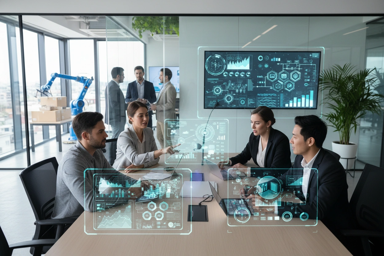 Professional image illustrating AI Implementation Strategies