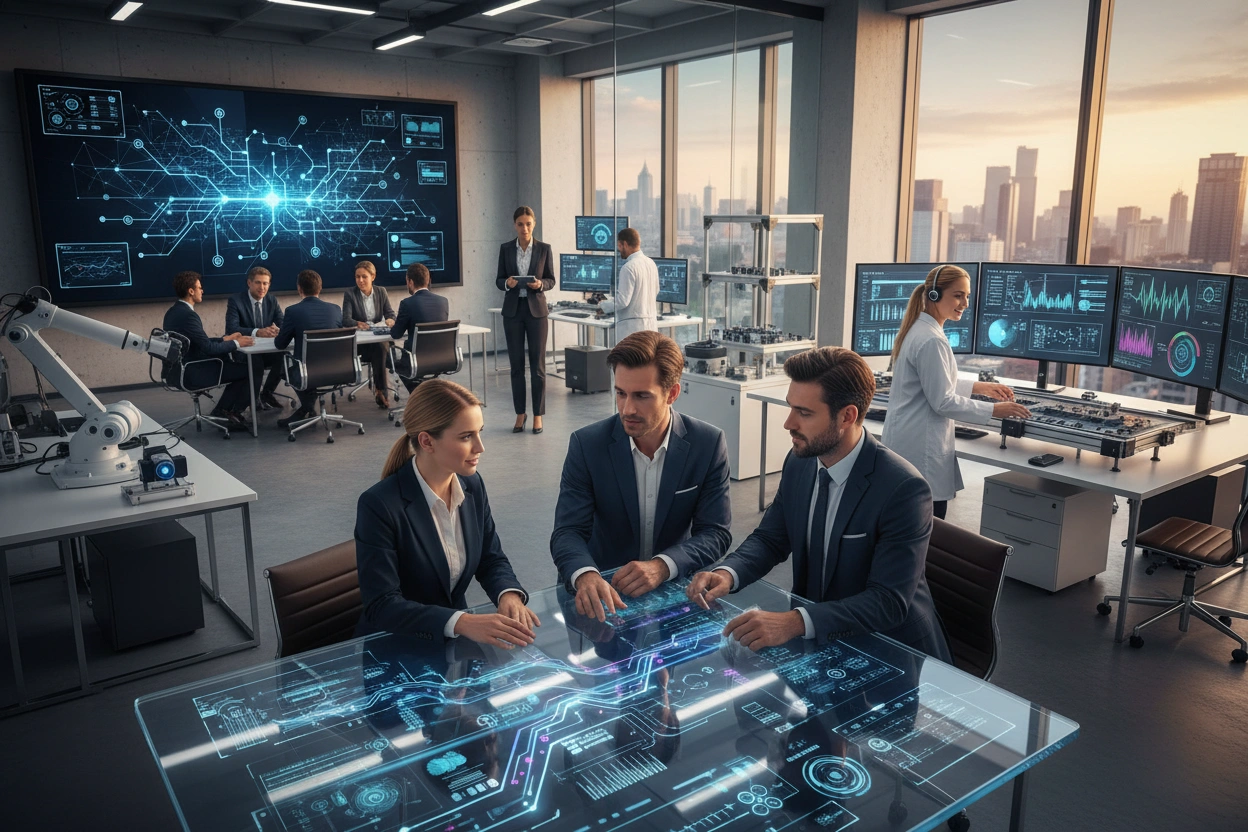 Professional image illustrating AI Implementation Strategies
