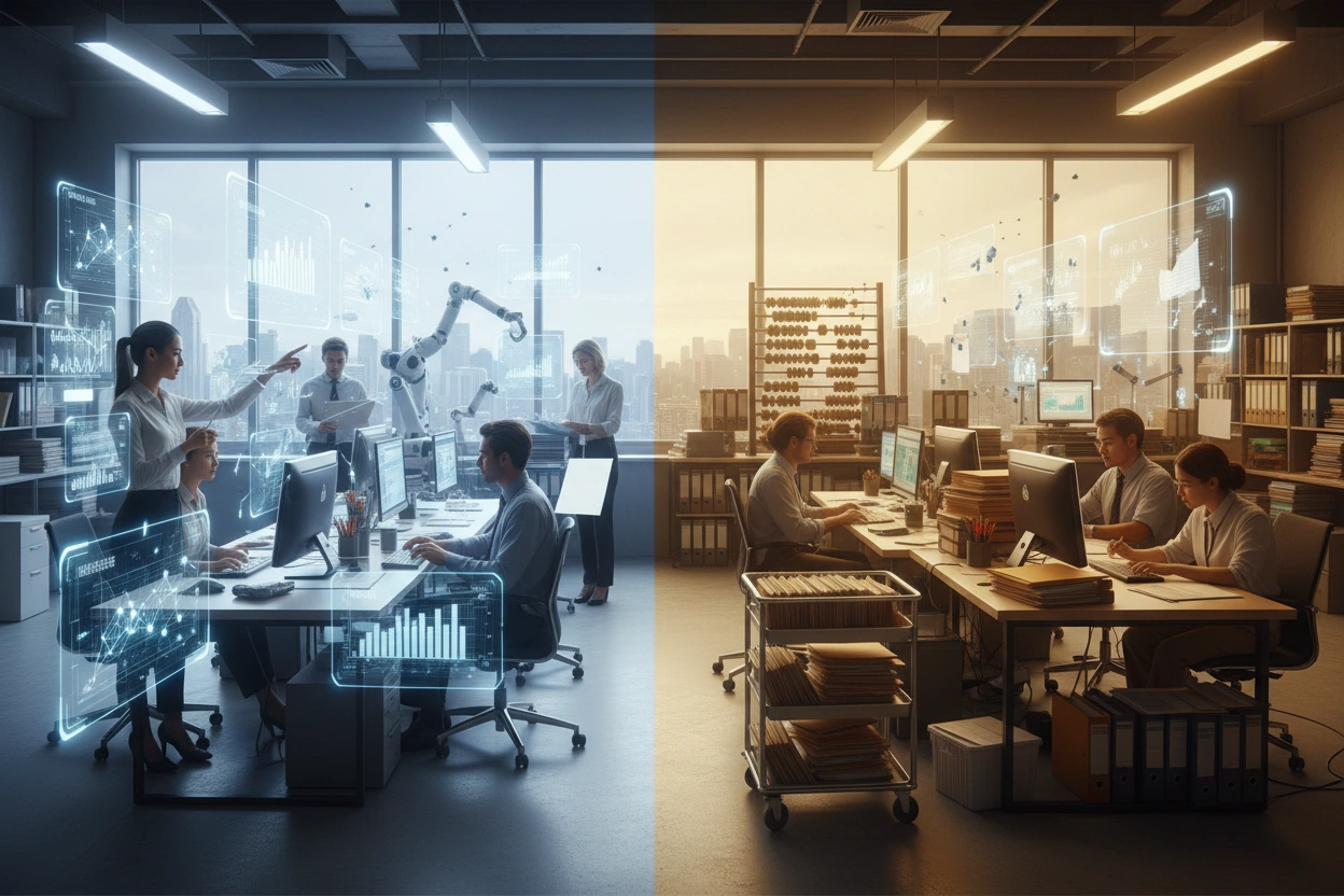Comparing AI Business Applications and Traditional Tools for Efficiency
