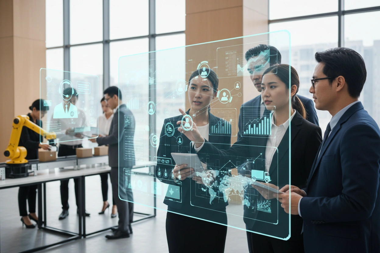 Professional image illustrating Understanding AI Business Applications