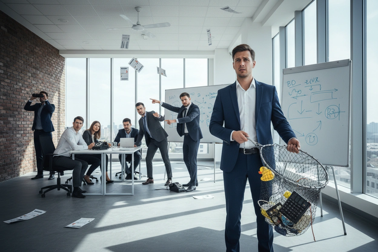 Professional image illustrating Common Mistakes in B2B Lead Generation
