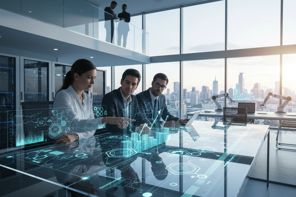 Professional image illustrating The Role of Machine Learning in Business