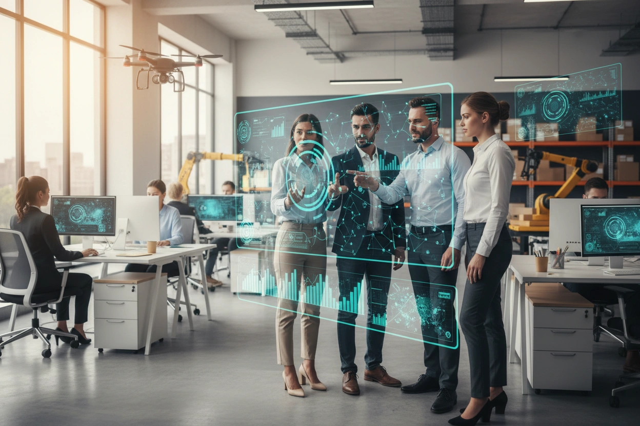 Professional image illustrating AI Implementation Strategies