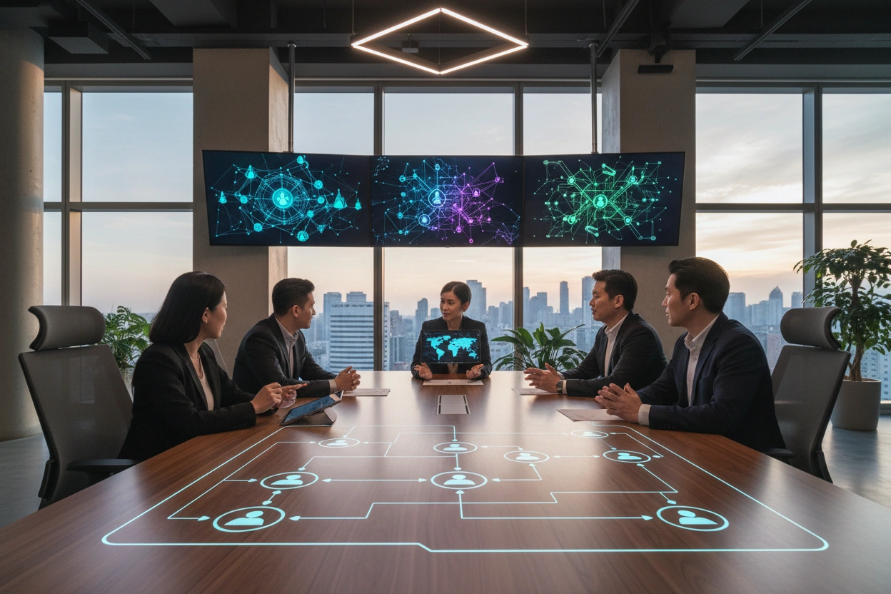 Professional image illustrating Digital Marketing Techniques to Enhance B2B Networking
