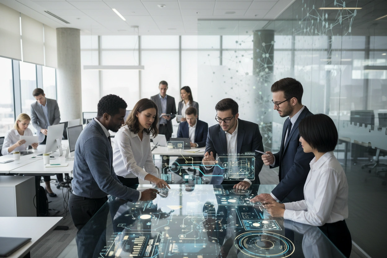 Professional image illustrating Understanding AI Business Applications